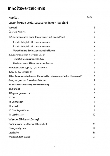 Werde Silbenk�nig! Lesen und Schreiben Lernen trotz LRS (E-Book PDF)