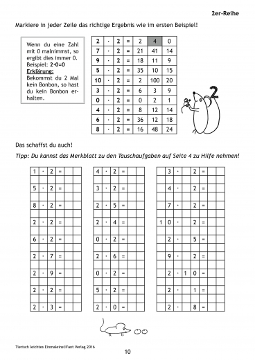 Tierisch leichtes Einmaleins