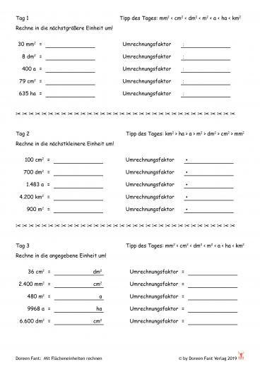 Mit Flächeneinheiten rechnen - in zwei Wochen zum Profi (E-Book PDF)