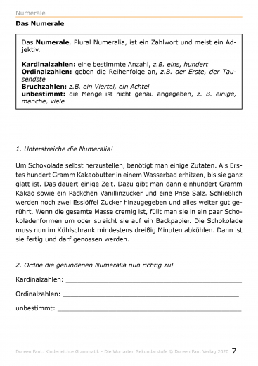 Die Wortarten Sekundarstufe (E-Book PDF)