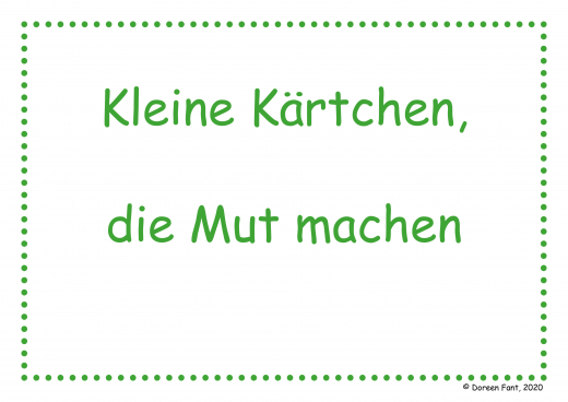 Kleine Krtchen, die Mut machen (PDF)