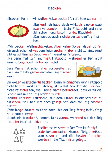 Weihnachtsgeschichten in Silbenschrift