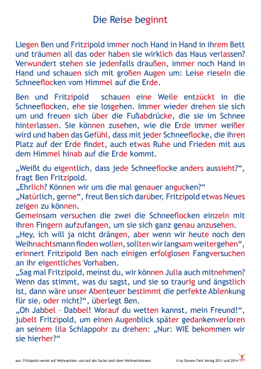 Weihnachtsgeschichten in Silbenschrift