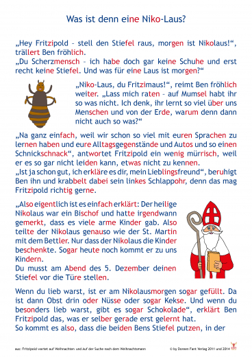 Weihnachtsgeschichten in Silbenschrift