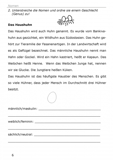 Die Wortarten Grundschule (E-Book, PDF)