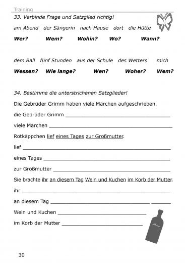 Kinderleichte Grammatik: Die Satzglieder Grundschule (Print)