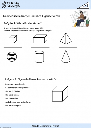 Geometrie Bundle Klasse 3 – Formen, K�rper, Symmetrie