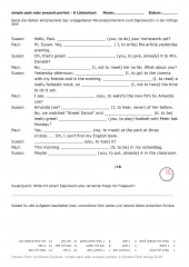 Kurztests simple past oder present perfect (E-Book PDF)