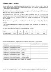 Kurztests simple present oder present progressive (E-Book PDF)