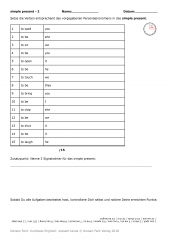 Kurztests Englisch - present tense (E-Book PDF)